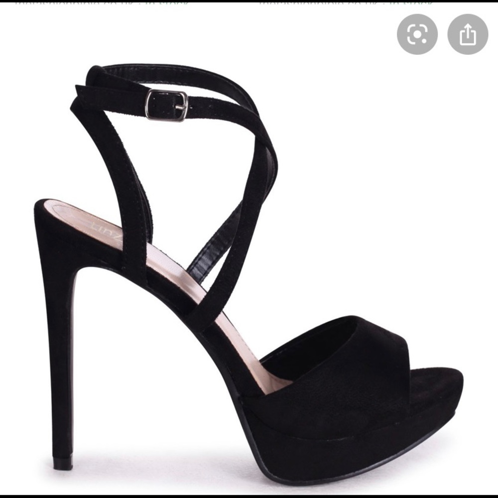 Black platform stiletto heels